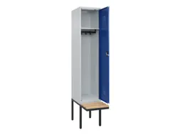 locker met bank,HxBxD 2120x400x815mm,1vak,vak B 400mm,cilinderslot