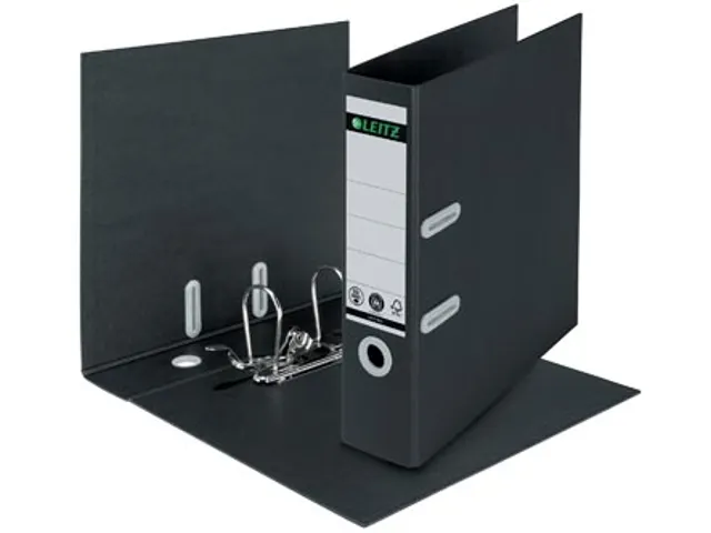 Recycle ordner, rug van 8 cm, zwart