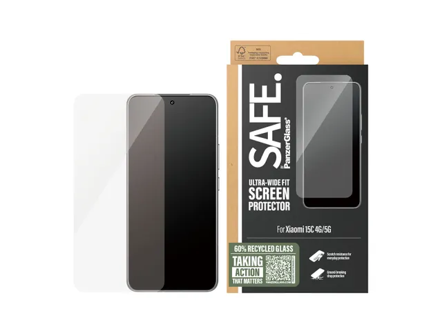 PanzerGlass SAFE. by Screen Protector Xiaomi 15C 4G | 5G | Ultra-Wi