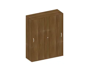 Schuifdeurkast 1540x1200x430mm Romp Noten Decor Front Noten - 1