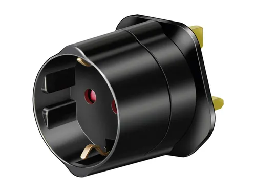 Reisstekker Brennenstuhl adapter GB/UK met aarding zwart