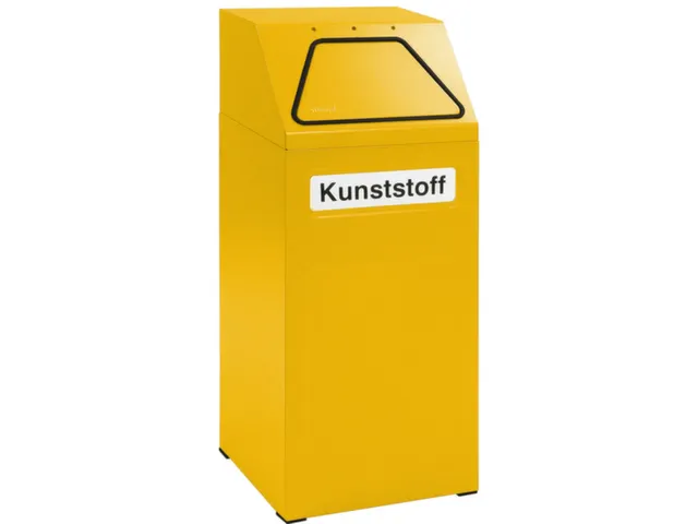 Afvalverzamelaar Vuurremmend 65 Liter 970X405X380Mm Binnenbak Geel