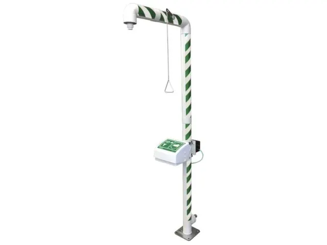 Plens-/Oogdouche,Wasbak M. Afdekking,80L/Min,Aansluiting 1 1/4 Inch Bi
