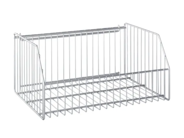 panier en fil p. plaque de rangement perforée HxlxP 220x470x300mm