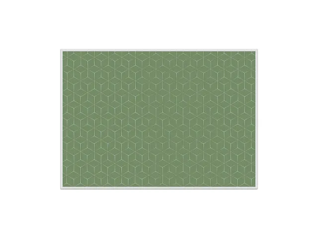 Placemat IEZZY hexagon groen 6 stuks