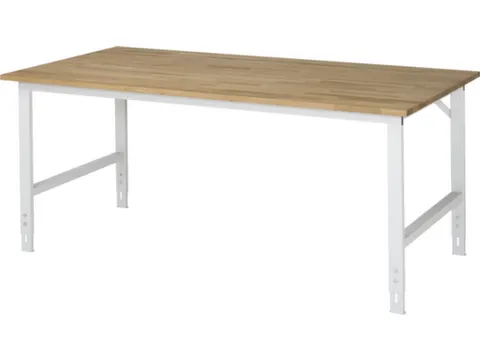 werkbank,HxBxD 760-1080x2000x1000mm,beukblad,geolied,draagverm. 500kg