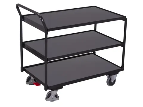 tafelwagen,draagverm. 250kg,3etage(s),laadvl. LxB 835x490mm,houtetage