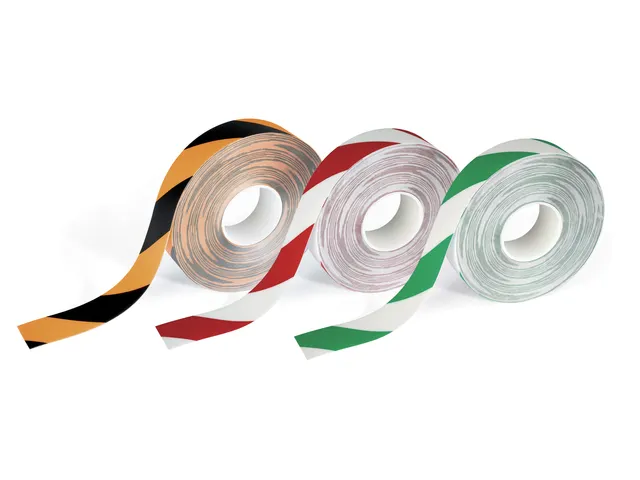 Vloermarkeringstape DURALINE 50mmx30m groen-wit