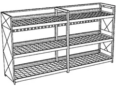 Vatencontainer 3630x6240x1390mm 60x200l 3 Vakniveaus Opvangbak 2x650l