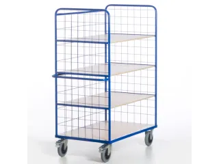 etagewagen,draagverm. 600kg,4etage(s),laadvl. LxB 1200x740mm,houtetage - 11