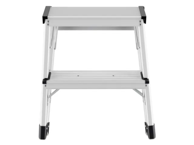 vouwtrapje bordes H 400mm 2x2treden HxBxD 400x490x490mm aluminium