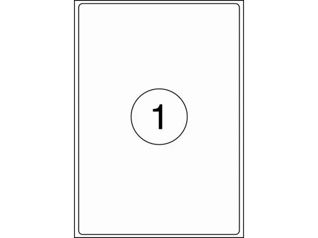 Etiket Rillstab 199.6x289.1mm Wit