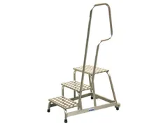 Montagetrap Aluminium H0 6m 3treden Platform Treden Traanplaat Leuning