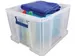 Bankers Box Opbergdoos Transparant 48 Liter