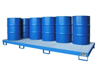 opvangbak,v. 10x200l vat,opvangvol. 280l,HxBxD 200x1300x3280mm - 2