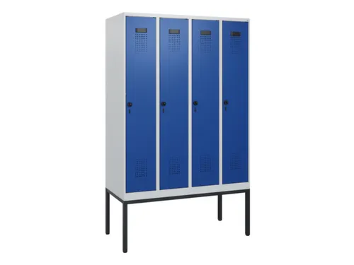 schoollocker,HxBxD 1950x1200x500mm,4vak,vak B 300mm,draaigrendel