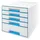 Ladenblok Leitz WOW Cube 5 laden wit/blauw