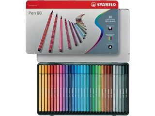 Viltstift Stabilo 6830-6 blik à 30 kleuren - 1