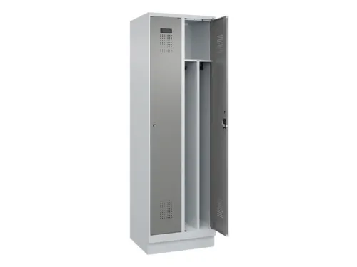 locker voor scheiding van kleding,HxBxD 1950x600x500mm,2vak