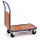 kopwandwagen,draagverm. 250kg,laadvl. LxB 800x500mm,houtplaat,1wand
