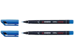 Viltstift STABILO OHpen 841/41 permanent rond superfijn blauw