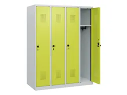 schoollocker,HxBxD 1530x1200x500mm,4vak,vak B 300mm,draaigrendel