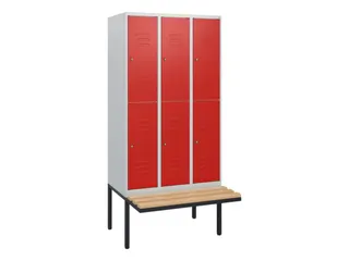 Dubbeldekse dekenkist,HxBxD 1950x900x815mm,3x2vak.,vak B 300mm - 1