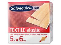 Salvequick 546264 MED Textile elastische pleisters 5m x 6 cm 4 stuks