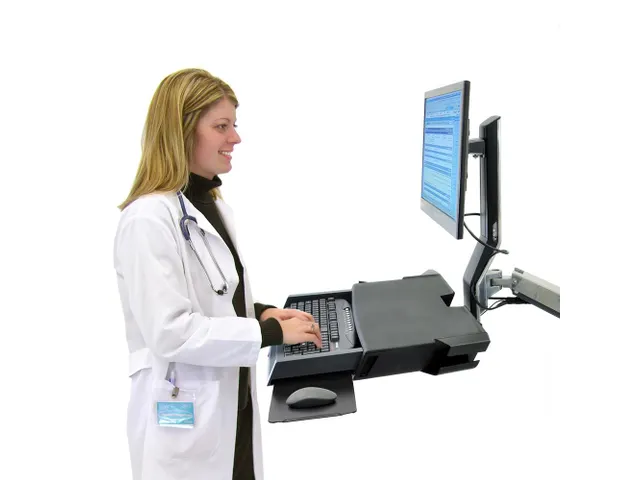 Ergotron Zit Sta Werkplek Muur Styleview Grijs