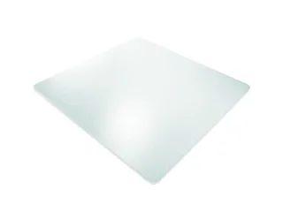 vloerbeschermingsmat,v. tapijt,BxD 1100x1200mm,PE/PU,transparant - 1