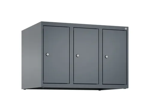 opzetkast,v. locker,3vak.,vak B 250mm,HxBxD 500x750x500mm,vleugeldeur