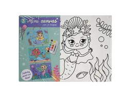 Canvasset om in te kleuren assorti 'Mini canvas on a rope'