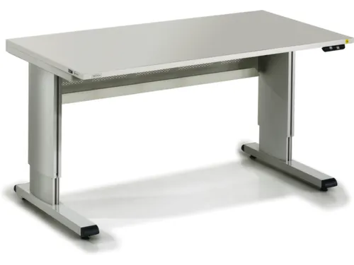 Werktafel Esd Staalbuis 700-1100x1500x800mm Hoogte Verstelbaar Grijs