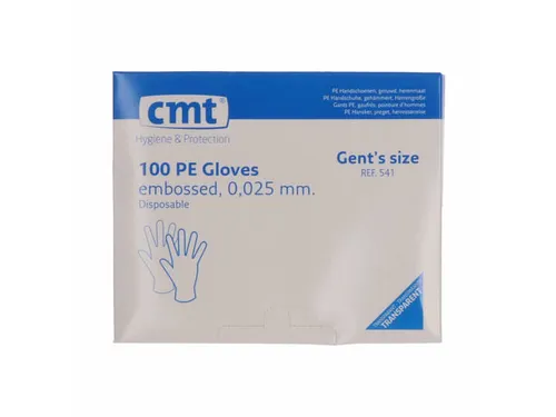 Pe Handschoenen Transparant Geruwd 30Cm 25My 10000 Stuks