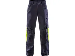 Fristads Flame lasbroek 2031 FLAM Marine/High Vis geel maat C48