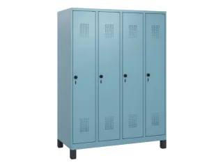 schoollocker,HxBxD 1630x1200x500mm,4vak,vak B 300mm,draaigrendel - 2