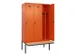 locker met bank,voor scheiding van kleding,HxBxD 2120x1200x815mm,3vak
