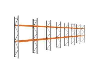 palletstelling,basis+6xaanbouw,HxBxD 3360x13575x750mm,vakl. 3000kg - 1