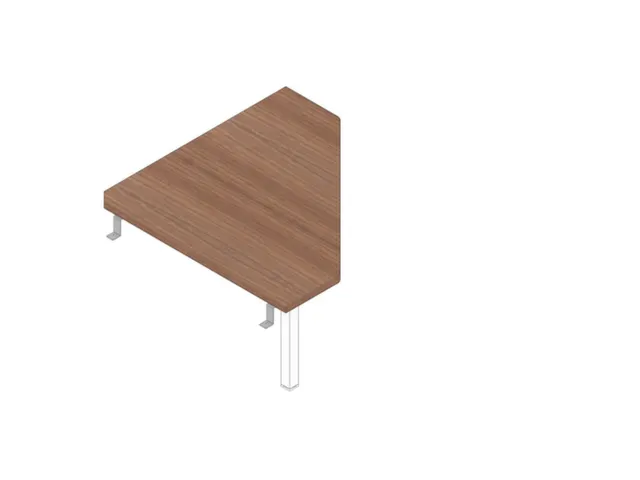 koppelelement voor bureau,90 °,HxBxD 680-760x840x840mm,v. 4voeten