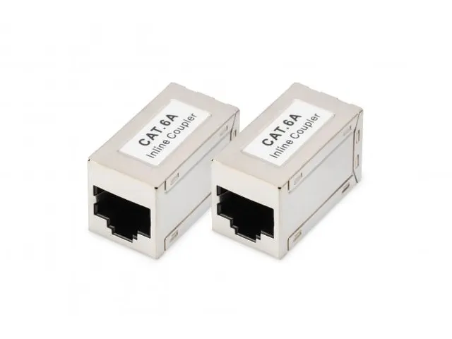 Modulaire koppeling CAT6A volledig afgeschermd RJ45 naar RJ45 2 stuks