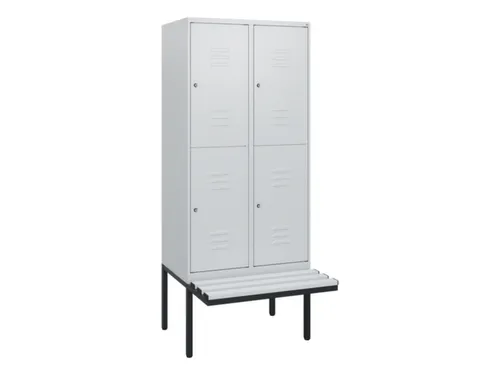 Dubbeldekse dekenkist,HxBxD 1950x800x815mm,2x2vak.,vak B 400mm