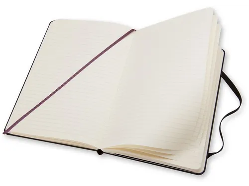 Notitieboek Moleskine pocket 90x140mm lijn hard cover zwart