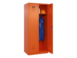 locker,HxBxD 1850x800x500mm,2vak,vak B 400mm,cil.-slot,staand op vloer