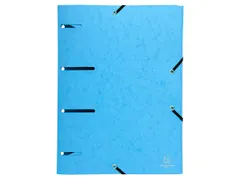 PUNCHY Elastomap 3 kleppen geperforeerd glanskarton 375g/m2 A4 assorti