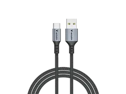 S+C Usb-A/USB-C Kabel zwart 18W 31843 480Mbps 1.20m