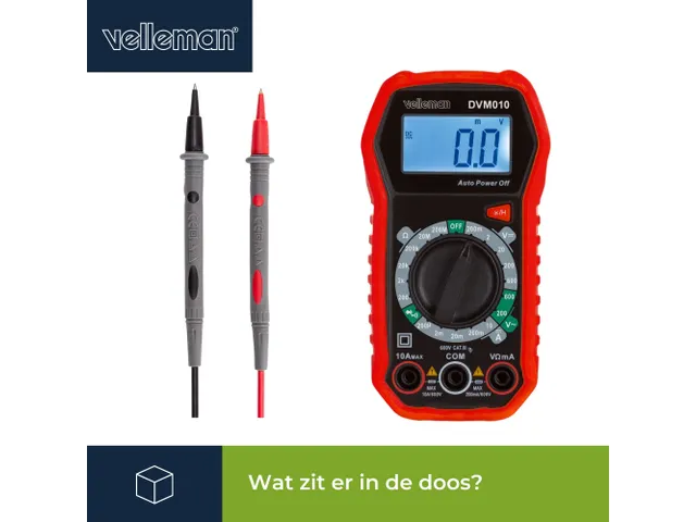 Compacte Robuuste Digitale Multimeter - CAT III - 600 V - 5 Functies