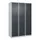 dubbeldekse locker,HxBxD 1850x1200x500mm,3x2vak.,vak B 400mm,cil.-slot
