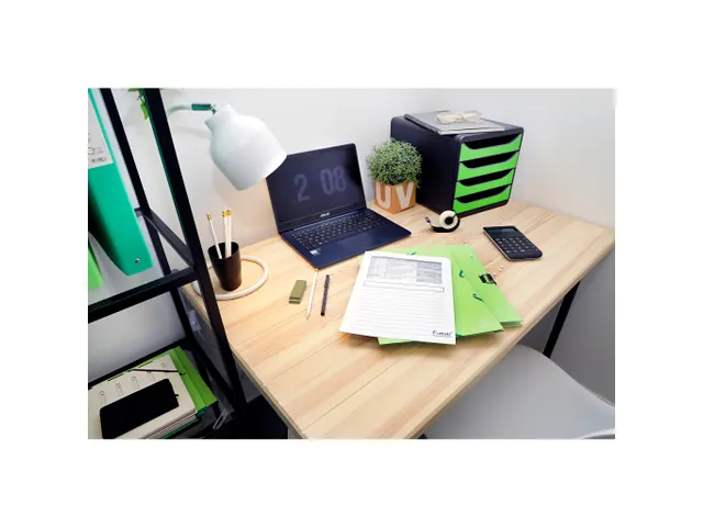 Big-box Classic Ladenblok 4 Laden A4+ Grijs Appel Groen