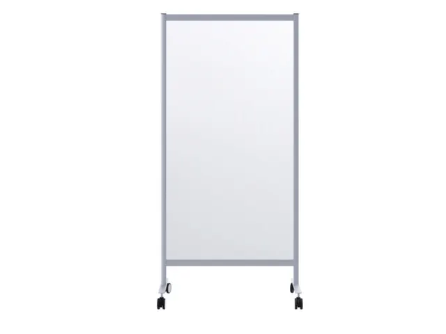 mobiel hygiënescherm 1800x1200x390mm enkel veld PMMA