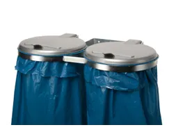Dubbele Afvalverzamelaars Wandhouder Bxd 800x530mm 120 liter Zak